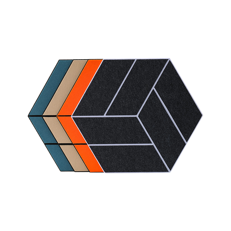 Prispôsobiteľný panel pohlcujúci zvuk s drážkovaným polyesterovým vláknom