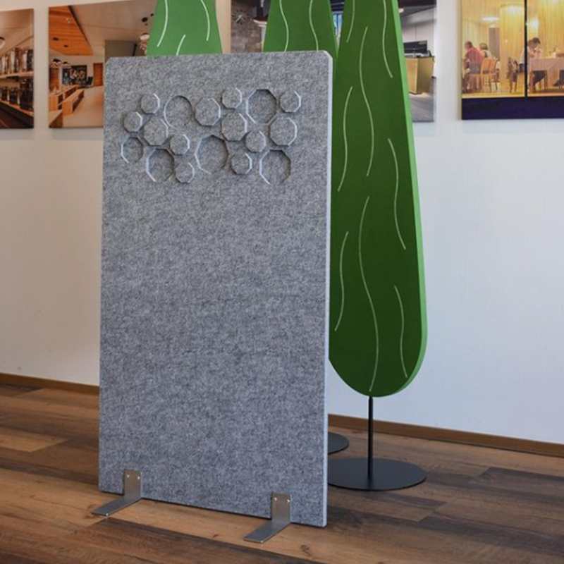 Ekologické akustické panely pre kancelárske prepážky na rozdeľovače miestností v tkanine zabalené komerčné interiéry