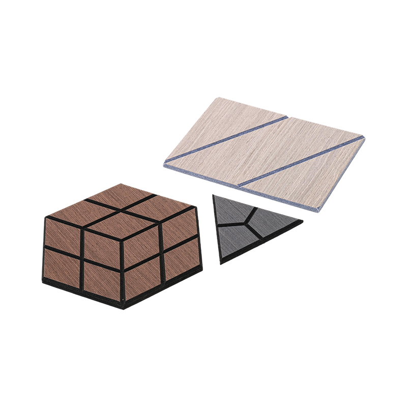 3D akustické drevené dyhové stenové panely pre vnútorné steny a stropné panely