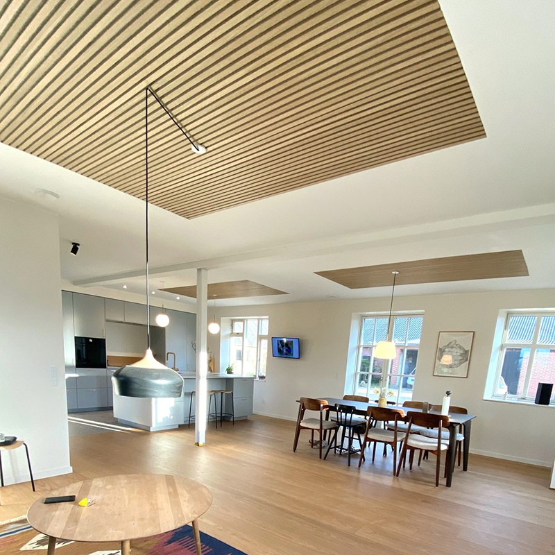 Akupanel Design Drevené akustické nástenné panely 3D model Zvukovo izolačné drevené lamely pre domáce použitie Hotel Škola Kino Nemocnica