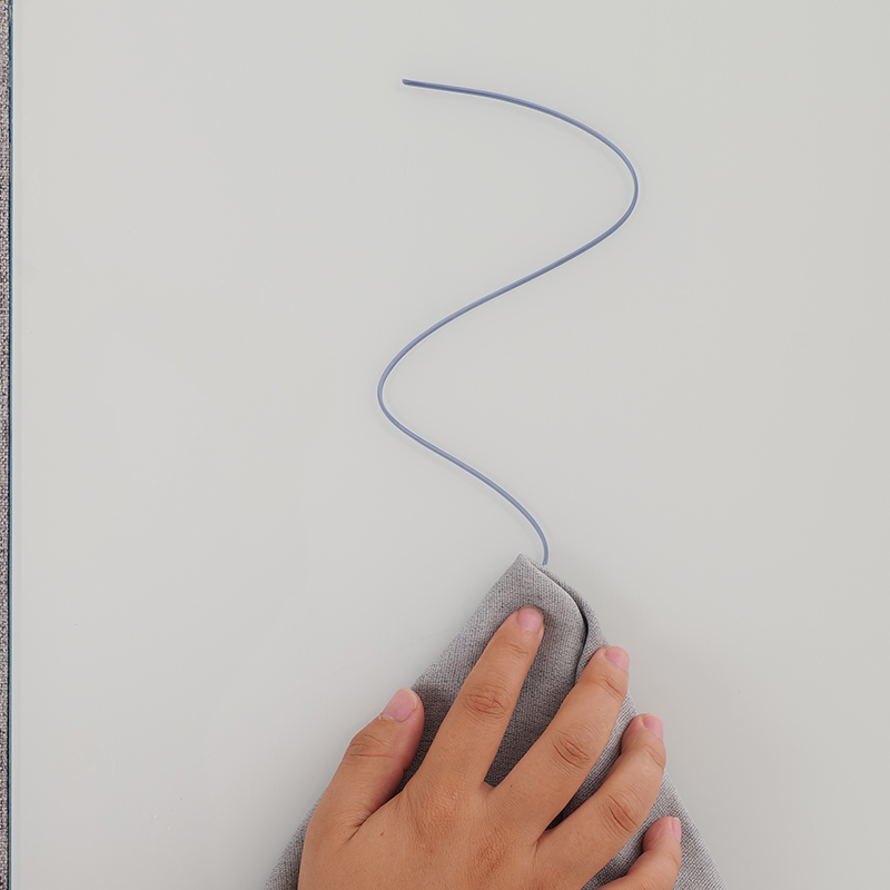 Moderná biela akustická písacia tabuľa Zvukotesné panely z polyesterových vlákien pre sklenený materiál na prepážku domácej kancelárie Moderná biela akustická písacia tabuľa Zvukotesné panely z polyesterových vlákien pre sklenený materiál na prepážku domácej kancelárie