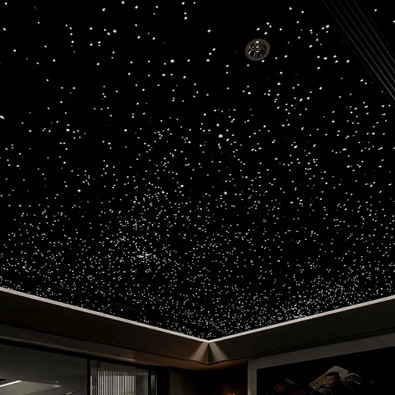 Svetlé hviezdicové stropné panely z optických vlákien RGB v modernom štýle 7-farebné sadrové pre obývaciu izbu Svetlé hviezdicové stropné panely z optických vlákien RGB v modernom štýle 7-farebné sadrové pre obývaciu izbu