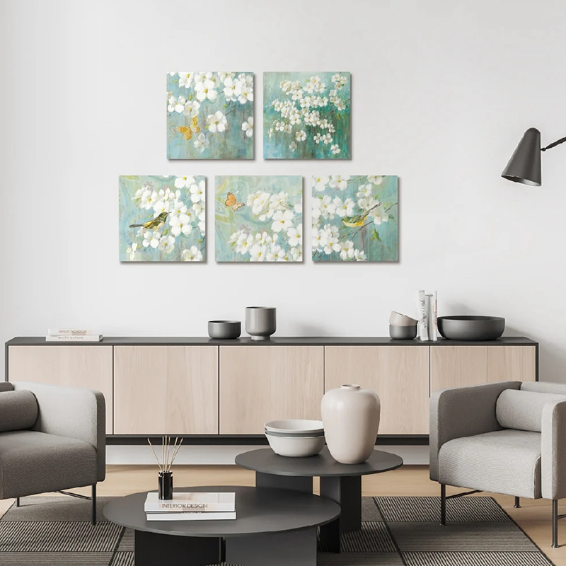 Akustické nástenné maľby na prenos tepla v modernom štýle – HD, zvuk pohlcujúce, pre spálňu/obývaciu izbu