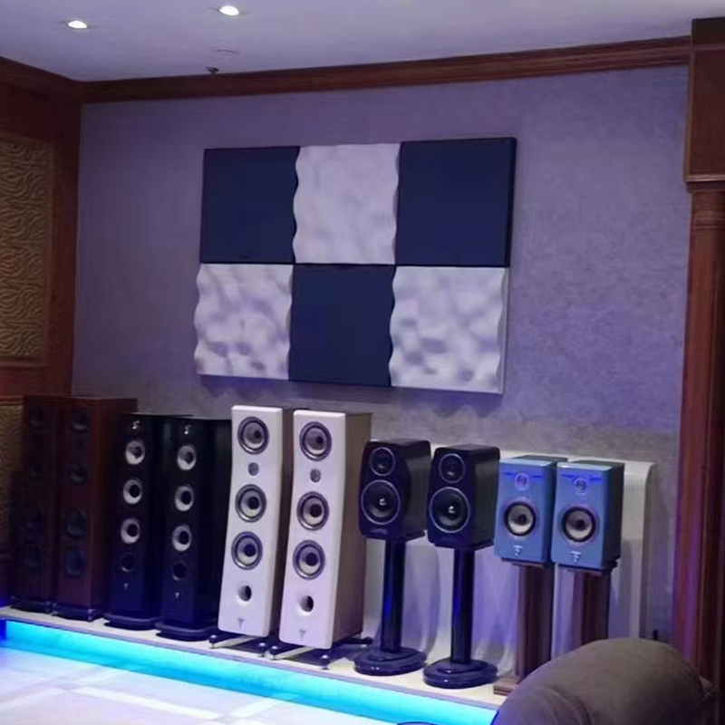 Moderný 3D farebný akustický panel akustického rozptyľovača zvuku Dekoračný dizajn stropnej steny pre aplikáciu v hale K dispozícii je grafický dizajn