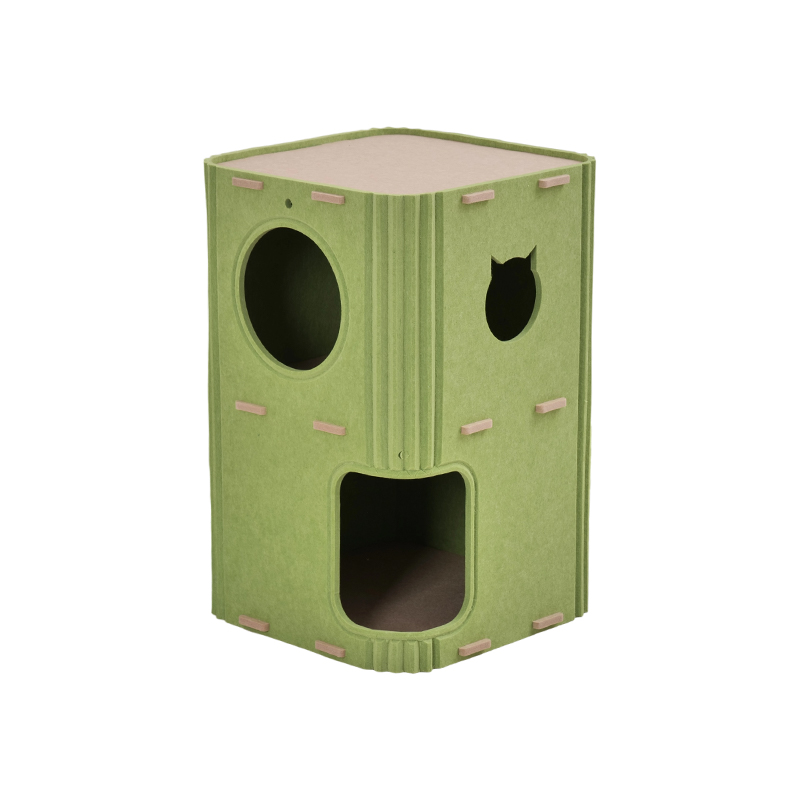 Ekologické akustické panelové lôžko pre mačky, moderný dizajn s funkciami pohlcovania hluku, jednoduchá inštalácia, povrch pre mačky, ktorý je vhodný proti poškriabaniu, neznečisťujúce materiály, útulné útočisko pre domáce zvieratá, ideálne pre mačky citlivé na hluk, odolný prístrešok pre mačky