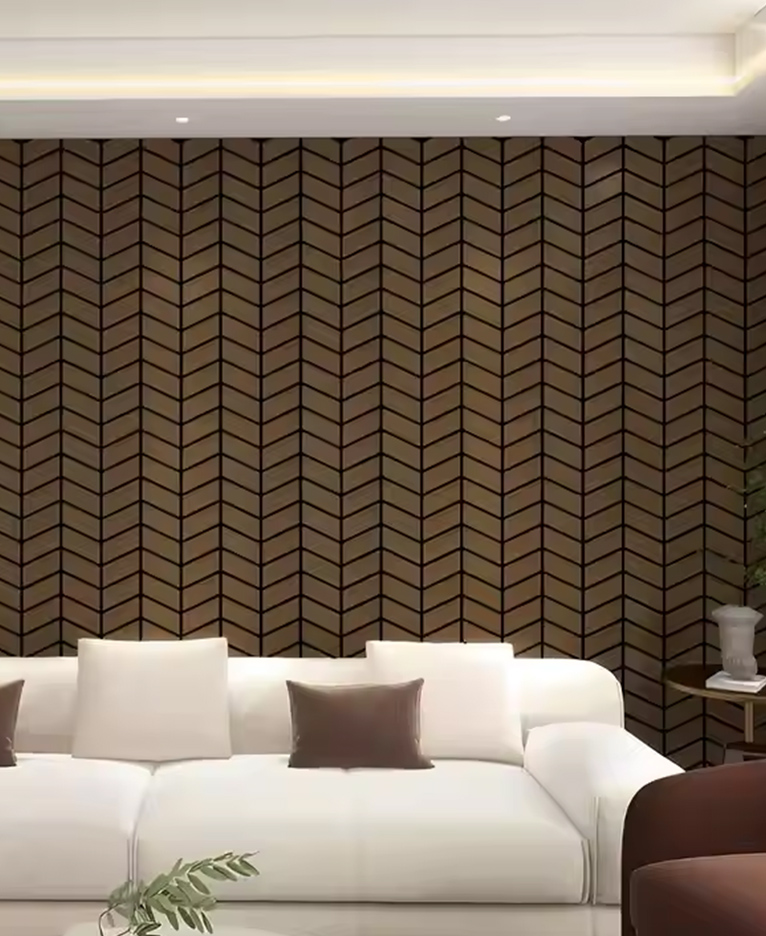 Akustické panely z drevenej dyhy 